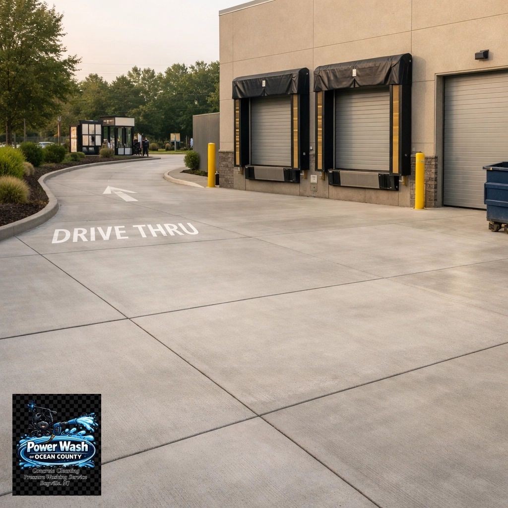 Professional soft wash building cleaning for a commercial property in Manahawkin, NJ. Professional soft wash building cleaning for a commercial property in Manahawkin, NJ.